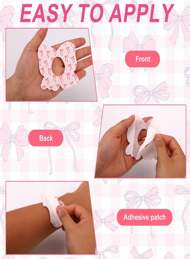 Penitue 25pcs Bowknot Sensor Covers for Dexcom G7, 5 Styles Cute Bowknot CGM Overpatch Waterproof Breathable Adhesive Patches Monitor Sensor Stickers Accessories Compatible with Dexcom G7 - Image 5
